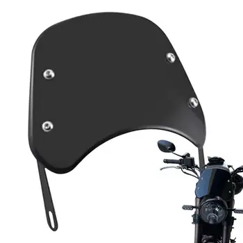 Ön camlar Motosikletler İçin Motosiklet Cam rüzgar deflektörü Fit 5 İnç 7 İnç Farlar Motosiklet Modifikasyonu