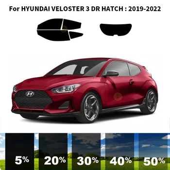 Önceden kesilmiş nanoceramics araba UV Pencere Tonu Kiti Otomotiv Cam Filmi HYUNDAİ VELOSTER İçin 3 DR KAPAK 2019-2022
