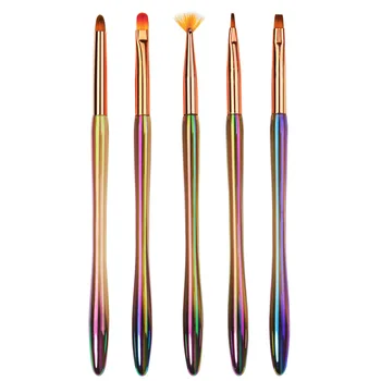 1 Adet Degrade tırnak boya kalemi Manikür Tasarım moda Çivi Fototerapi Fırça DIY Sanat Dekorasyon için