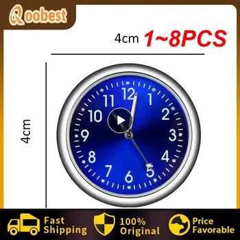 1~8 ADET Aydınlık Otomatik Ölçer Saat Mini Araba Saati Klip ile Hava Çıkışı İzle Saat Tasarım Araba Aksesuarları İç
