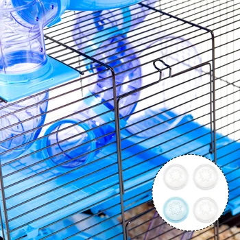 4 Adet Bling Aksesuarları Hamster Boru Tapaları evcil hayvan kafesi Tünel Spor Malzemeleri Plastik Tıpalar