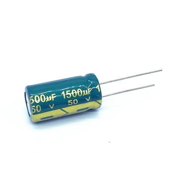 6 adet / grup yüksek frekans düşük empedans 50V 1500UF alüminyum elektrolitik kondansatör boyutu 13*25 1500UF 20%