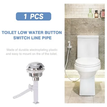 Ayrılmış Tip Sifonlu Tuvalet Su Deposu Basma Düğmeleri Çubuklar 12x10x5. 5cm Ev Otel İçin Tek Düğme Tuvalet Tahliye Kontrol Anahtarı