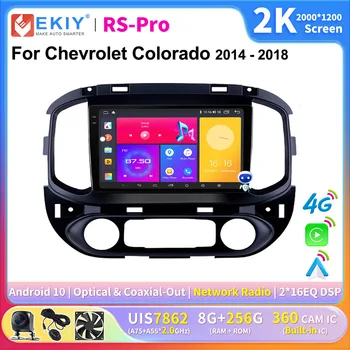 EKIY 2K Ekran CarPlay Araba Radyo İçin Chevrolet Colorado Sierra GMC 2014-2018 Android Oto Araba Multimedya GPS Oynatıcı Autoradio